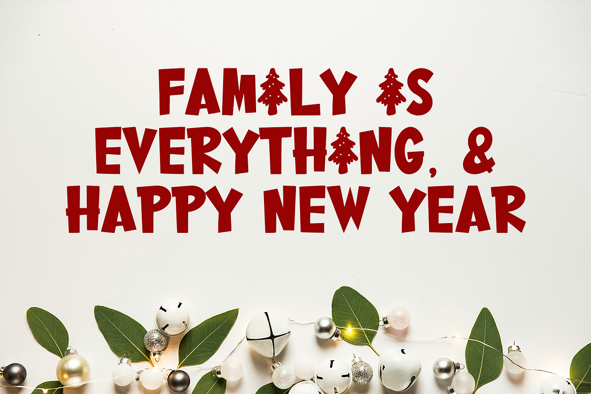 Fulood Display Font Christmas, a Sans Serif Font by Maulana Creative (Photo 6 of 7)