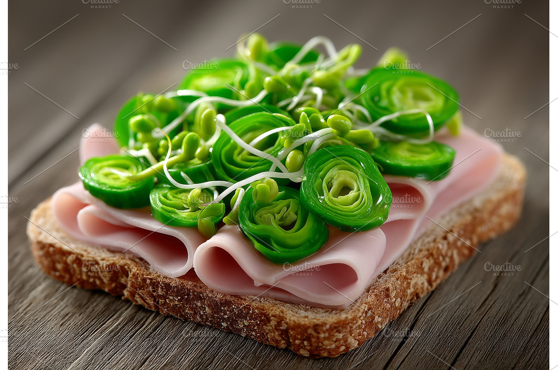 Take a close-up of a sandwich that, a Food & Drink Photo by ZinetroN