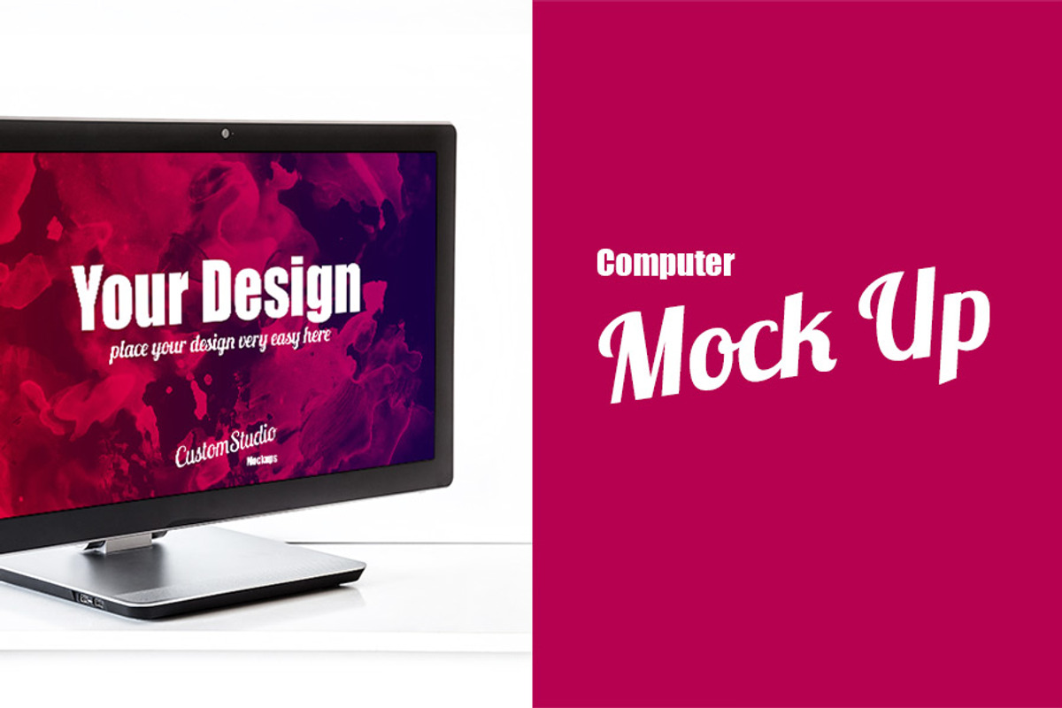 Computer PSD Mock Up, a Product Mockup by GreatFruit