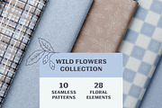 Wild Flowers Collection, a Pattern Graphic by Zim Varezhkin (Thumbnail 1 of 8)