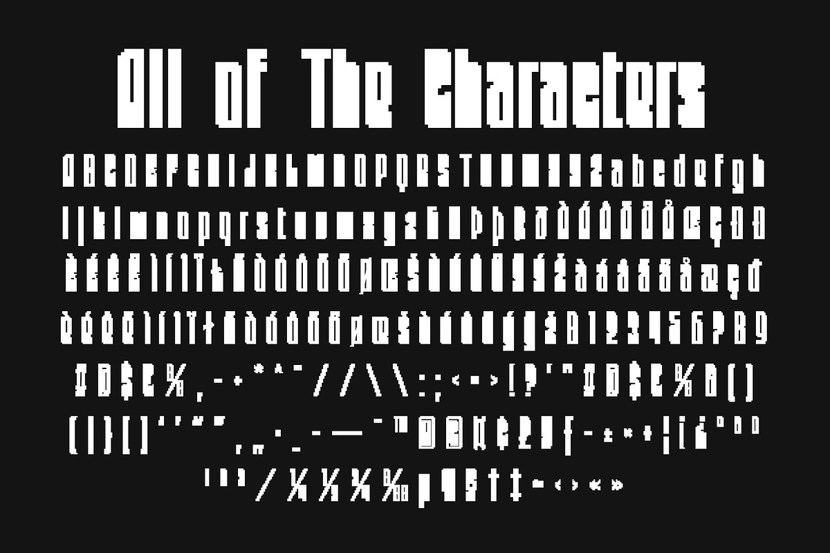 CS Milward Semipixel, a Sans Serif Font by Craft Supply Co. (Photo 8 of 8)