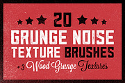 20 Grunge Noise Texture Brushes, a Brush Add-On by Graphic Boutique (Thumbnail 1 of 4)