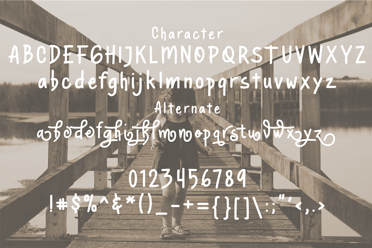 Writtelone - Simple Handwritten Font, a Font by zamjumps (Photo 8 of 9)