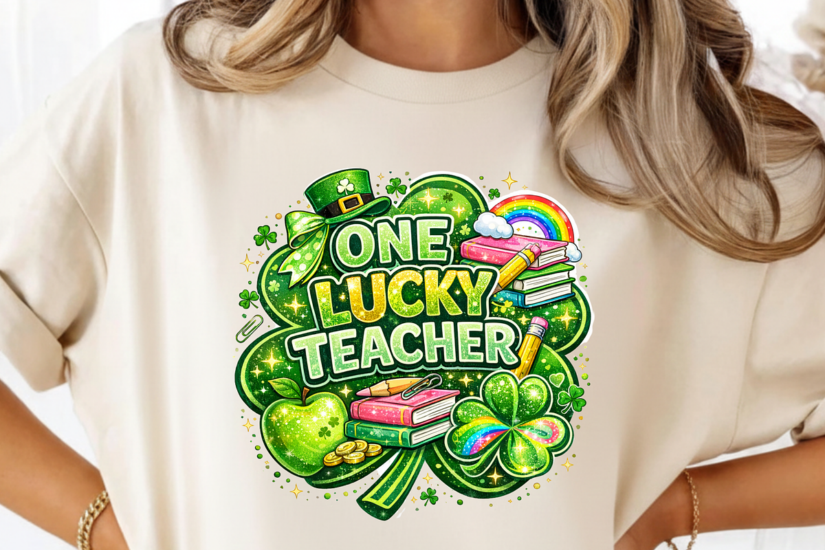Lucky Teacher St Patrick’s Day PNG,, a Graphic by Vector Portal (Photo 1 of 7)