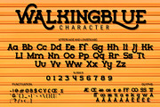 Walkingblue -  Retro Rough Font, a Font by LetterStock (Thumbnail 7 of 7)