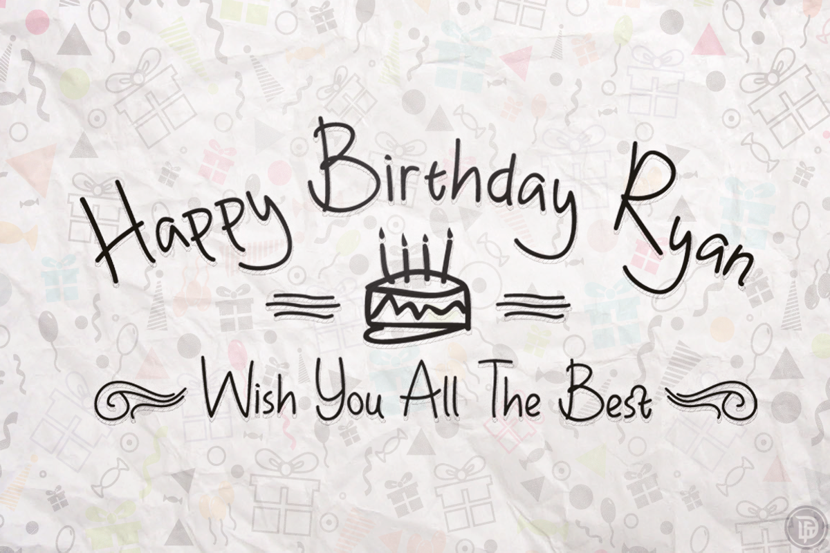 Happy Birthday Ryan - Handwritten