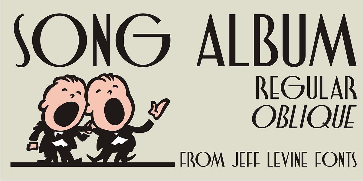 Song Album JNL, a Sans Serif Font by Jeff Levine Fonts