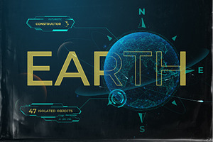EARTH. Constructor. Design elements