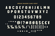 Urban Shadow a Modern Sport Font, a Sans Serif Font by Blankids Studio (Thumbnail 5 of 13)