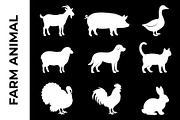 Farm Animal Silhouette Bundle, an Object Graphic by nandinigraphics (Thumbnail 2 of 3)