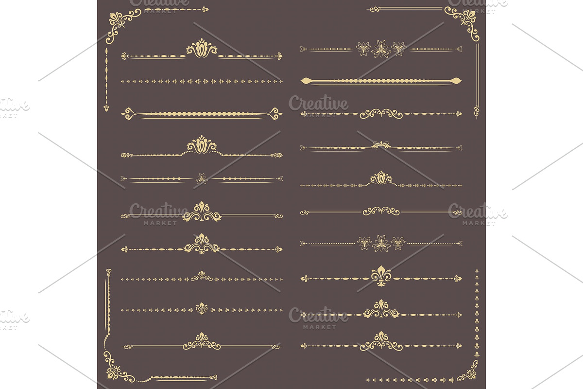 Set of Vector Horizontal Patterns, a Decorative Illustration by FineArtStudio (Photo 1 of 3)
