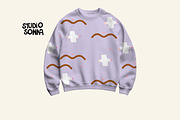 Waves and Seagulls, a Pattern Graphic by StudioSonna (Thumbnail 3 of 3)