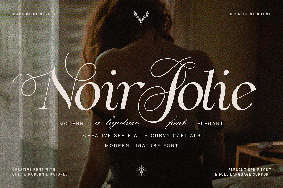 Noir Jolie - Modern Ligature Serif, a Serif Font by SilverStag Type Foundry (Photo 17 of 17)