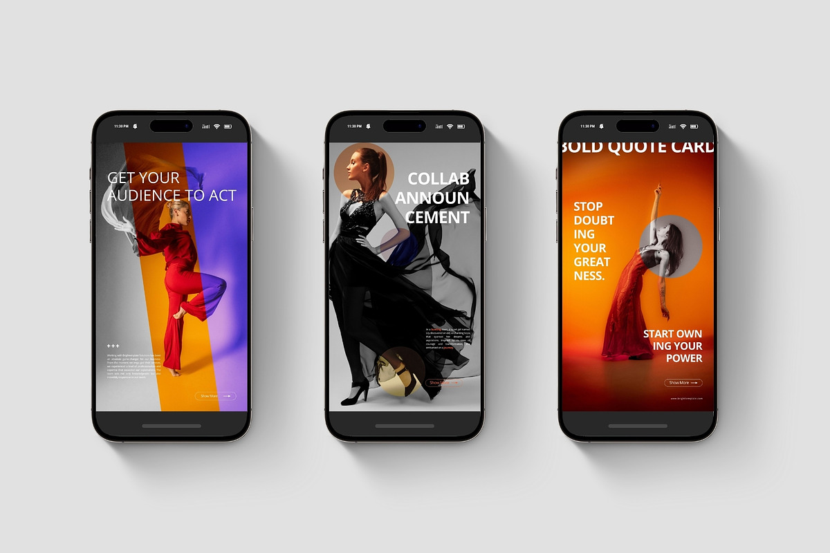 50 Animated Instagram Stories Canva, a Social Media Template by TheBrightGrap (Photo 7 of 10)