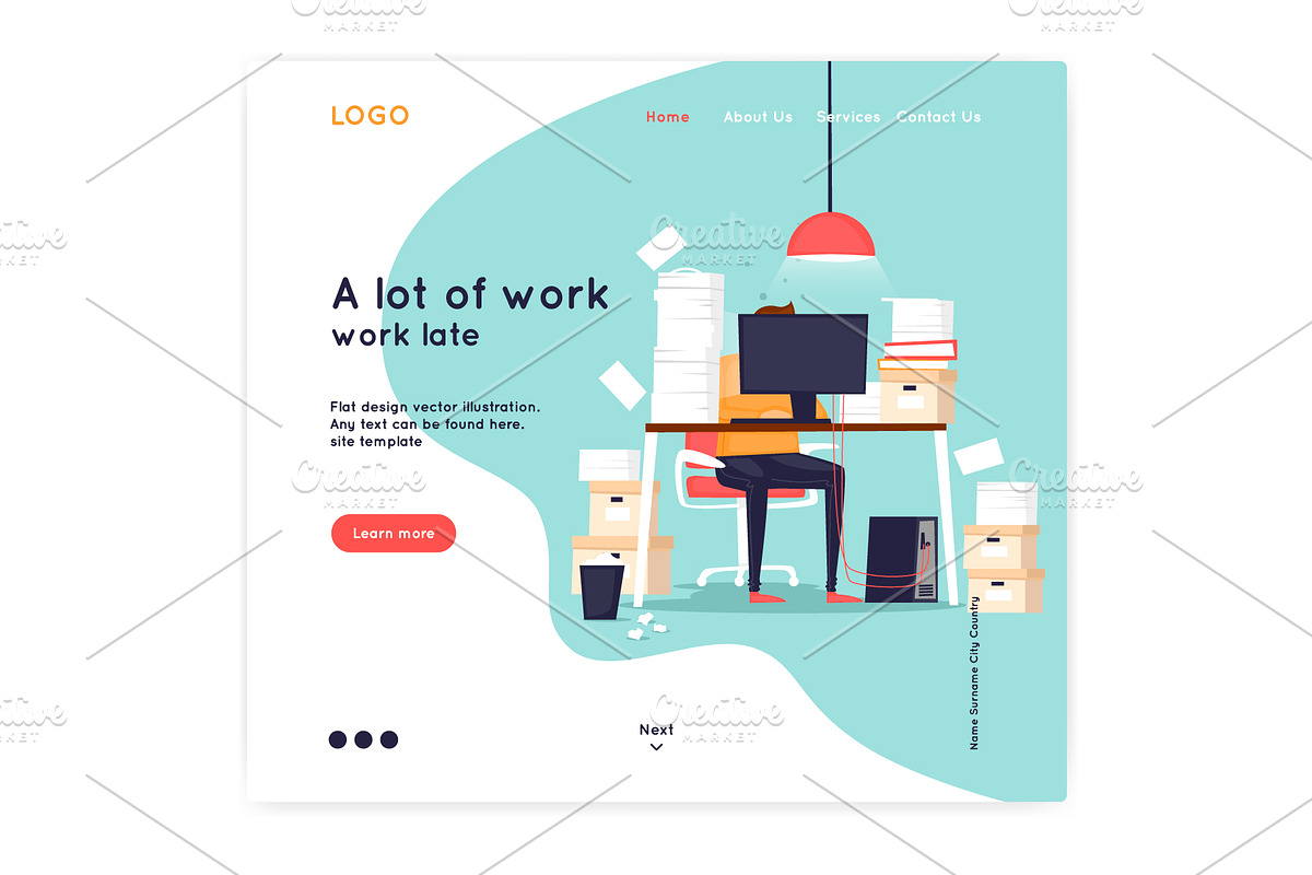 Landing page, an App Template by Podis (Photo 7 of 15)