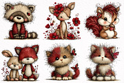 Whimsical Summer Baby Animals Clipar, an Illustration by DreamArtGraphic (Thumbnail 4 of 7)