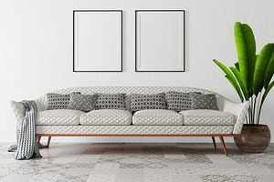 Luxury velvet sofa