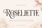 Roseliette - Elegant Serif Font, a Serif Font by overlaytemplates (Thumbnail 1 of 5)