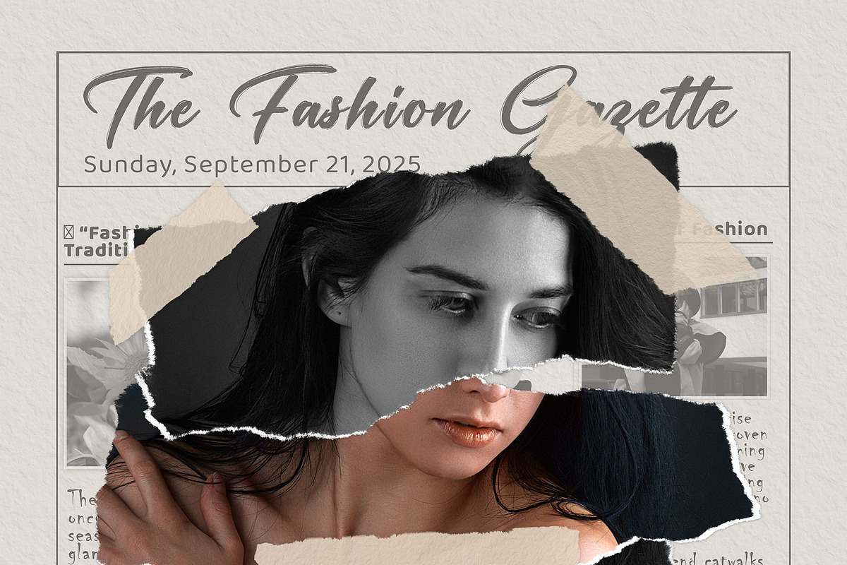 Torn Paper Cut Photo Template, an Action Add-On by MRI STUDIO (Photo 22 of 34)