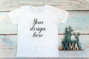 Kids Christmas T-shirt Mockup Bundle