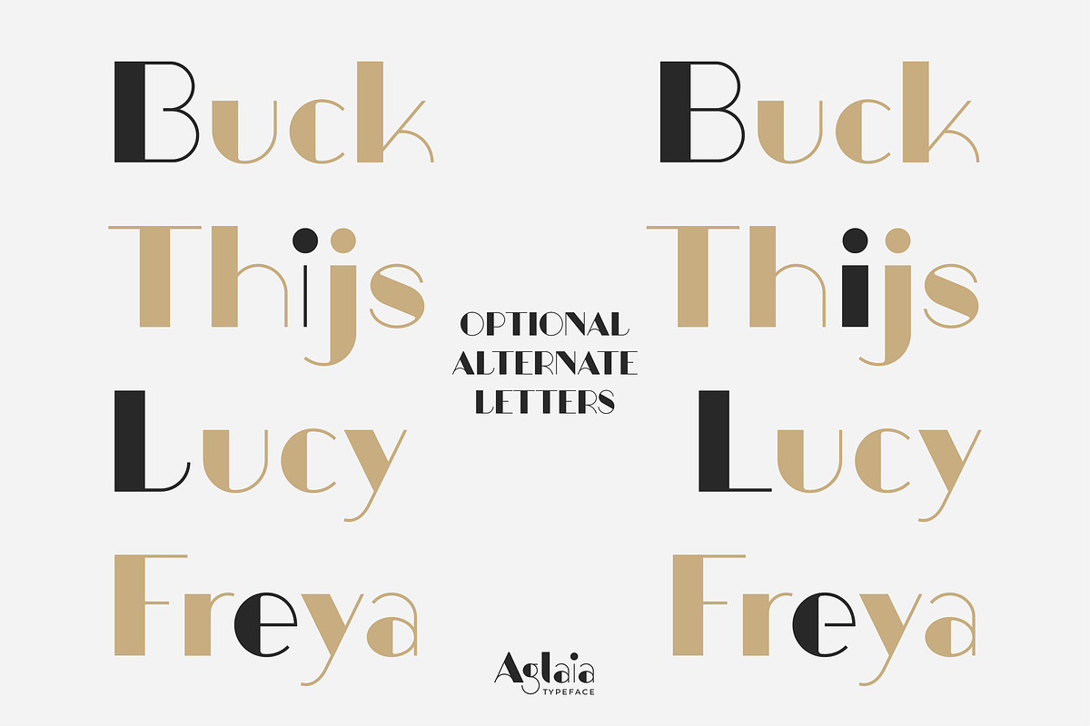 Aglaia Heavy • An Elegant Font preview 6