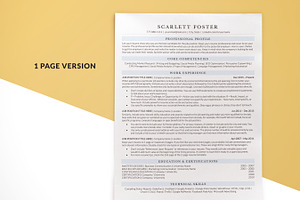 Modern ATS CV Template Word & Pages