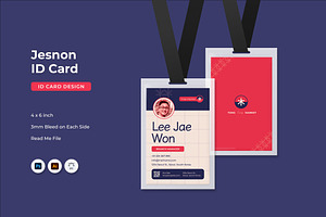 Jesnon - ID Card, a Print Template by Fannan Studio