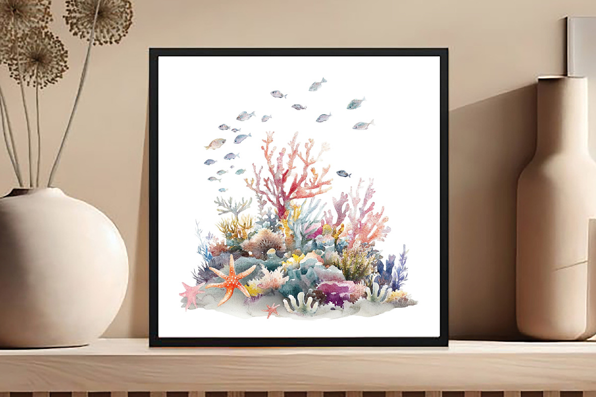 Sea Ocean Boho Clipart, an Illustration by DreamCafeArt (Photo 4 of 5)