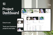 Freelance Project Dashboard Notion, a Marketing Template by TingDesign Studio (Thumbnail 1 of 4)