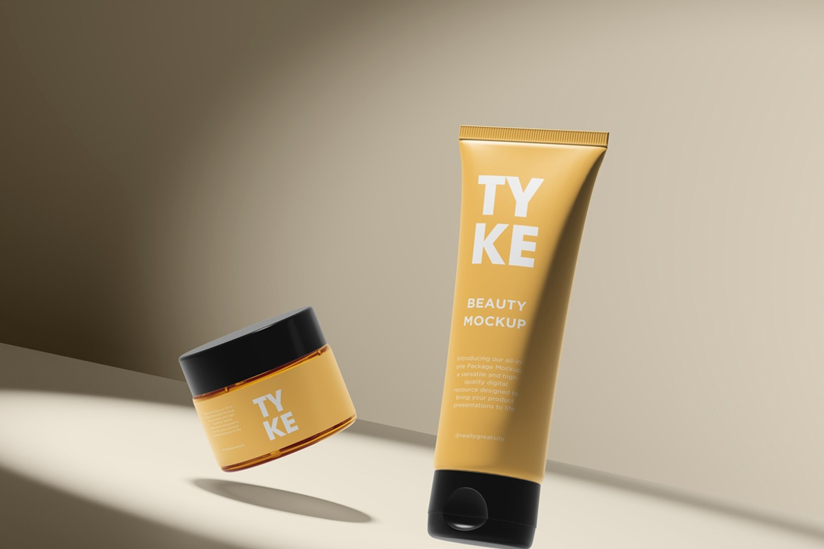 Cosmetic Set Mockup, a Packaging Mockup by Momogi (Photo 3 of 5)