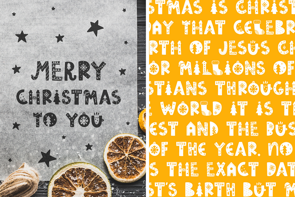 Decorative Funny Christmas Font! preview 7