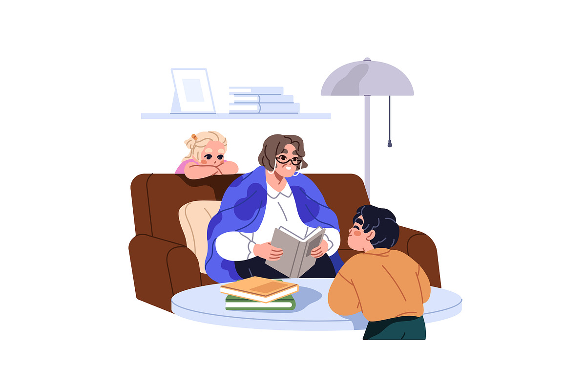 Senior people in nursing home set, a Healthcare Illustration by PaperTrident (Photo 4 of 9)