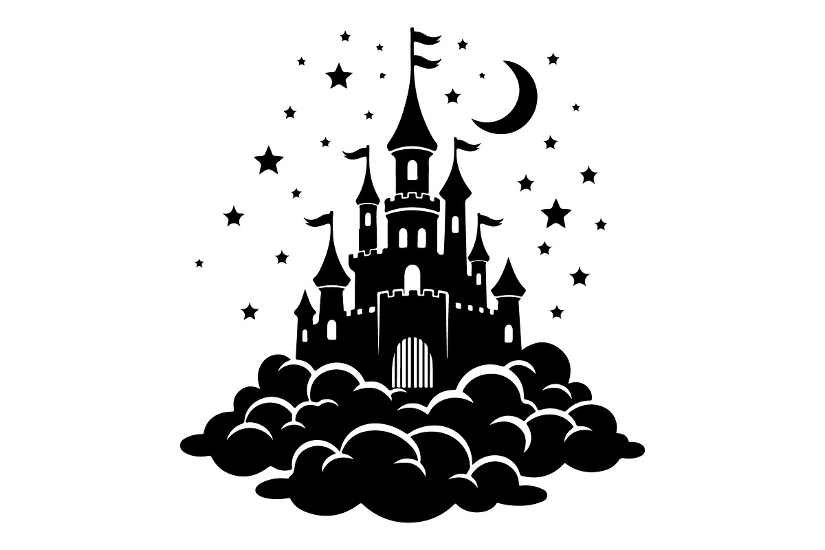 Fantasy Castle Cloud Moon Bundle, an Object Illustration by Gaye Art (Photo 8 of 30)