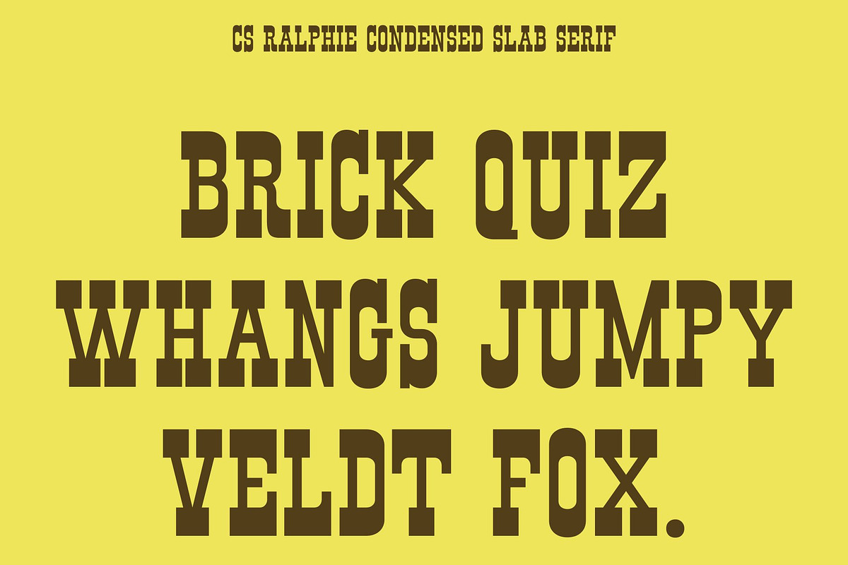 CS Ralphie – Western Display Font, a Slab Serif Font by Craft Supply Co. (Photo 7 of 8)