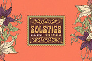 Fleur Royale - Art Nouveau Typeface, a Serif Font by HipFonts (Thumbnail 8 of 10)