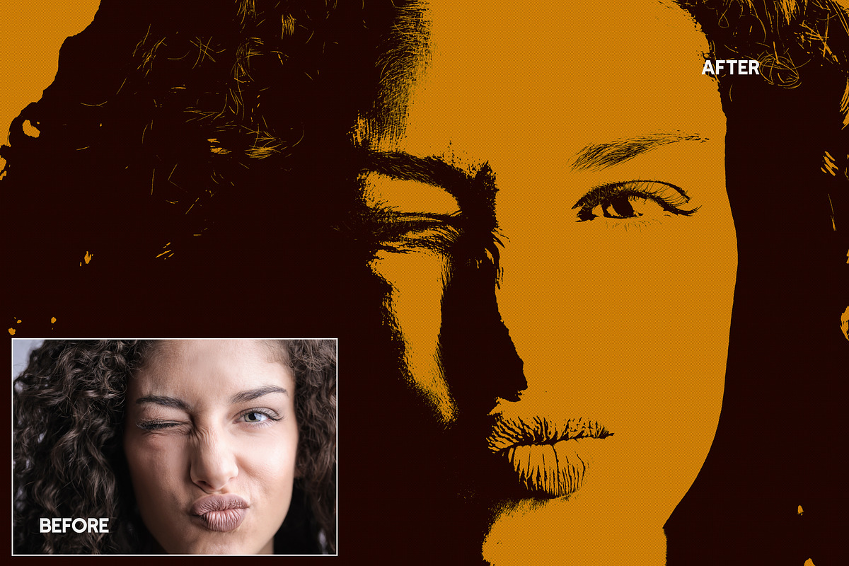 Vectograph Photoshop Action, an Action Add-On by Effect-Hub (Photo 9 of 17)