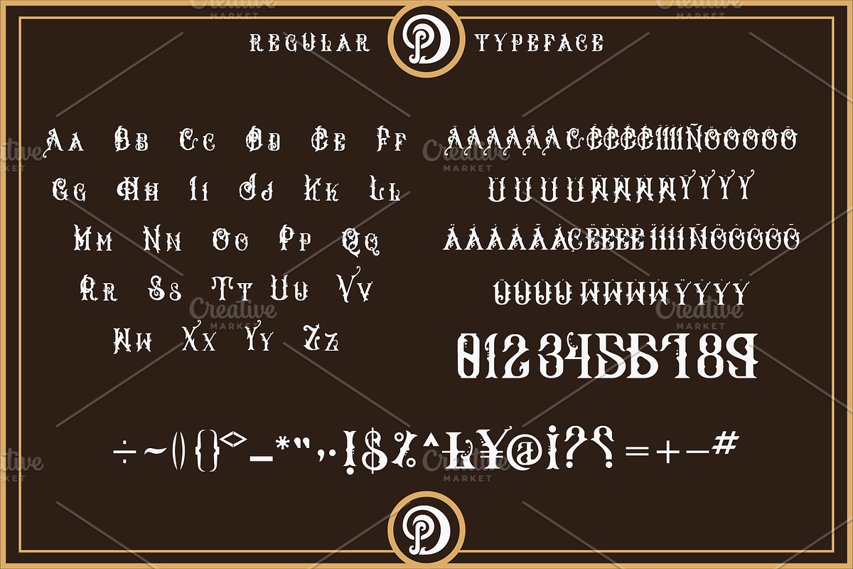 Alphabeer Typeface+Ornament, a Serif Font by PompoCo (Photo 3 of 6)