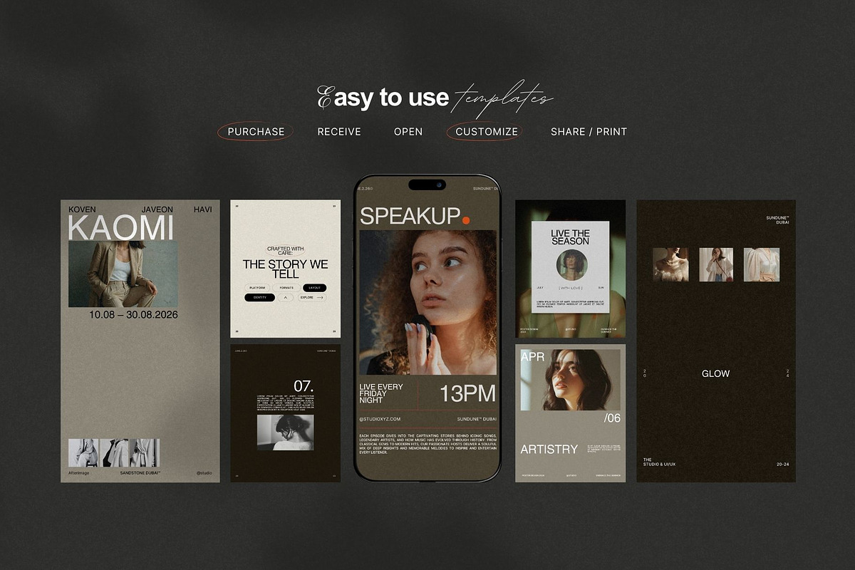 Luxury Canva Social Media Pack, a Social Media Template by Pixel Grid (Photo 6 of 9)