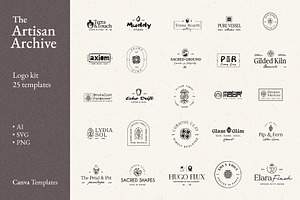 The Artisan Archive | Logo Kit, a Branding & Logo Template by Studio_Byrsa