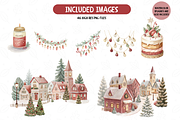 Classic Christmas Watercolor Set, an Illustration by TatiMockup (Thumbnail 5 of 7)
