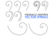 9 Fibonacci Inspired Vector Spirals, a Graphic by Penina (Thumbnail 2 of 2)