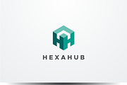 Hexa Hub - Letter H HH Logo Design, a Branding & Logo Template by yopie (Thumbnail 1 of 3)