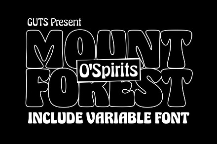 O Spirits Art Nouveau Font, a Font by Guts Type