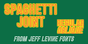 Spaghetti Joint JNL, a Sans Serif Font by Jeff Levine Fonts (Thumbnail 1 of 5)