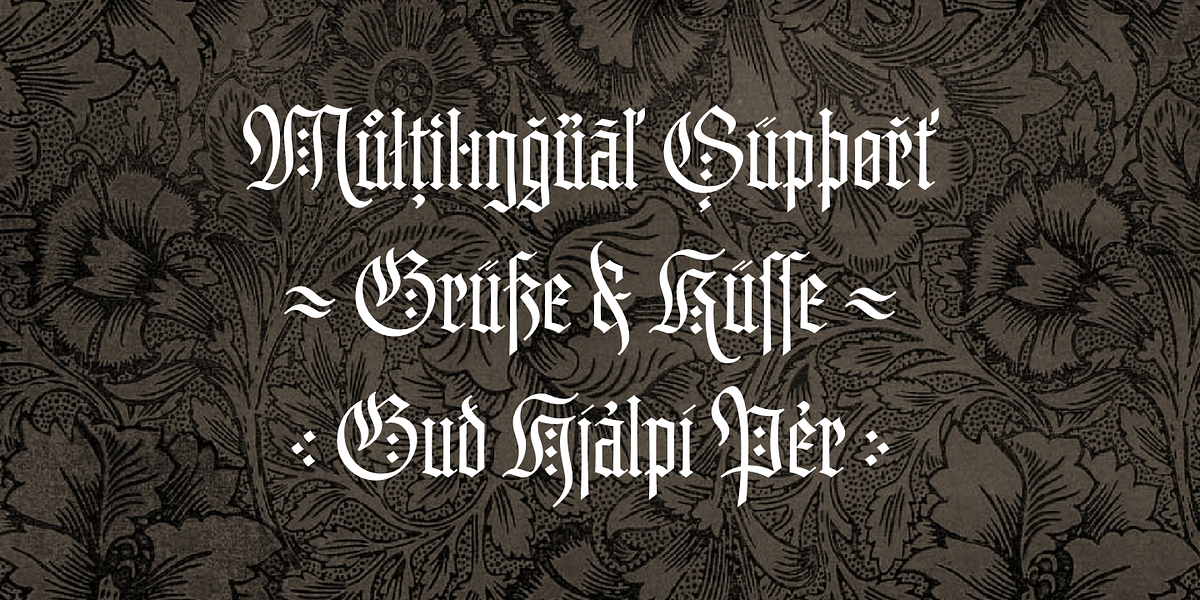 Brilliance, a Blackletter Font by Catharsis Fonts (Photo 7 of 8)