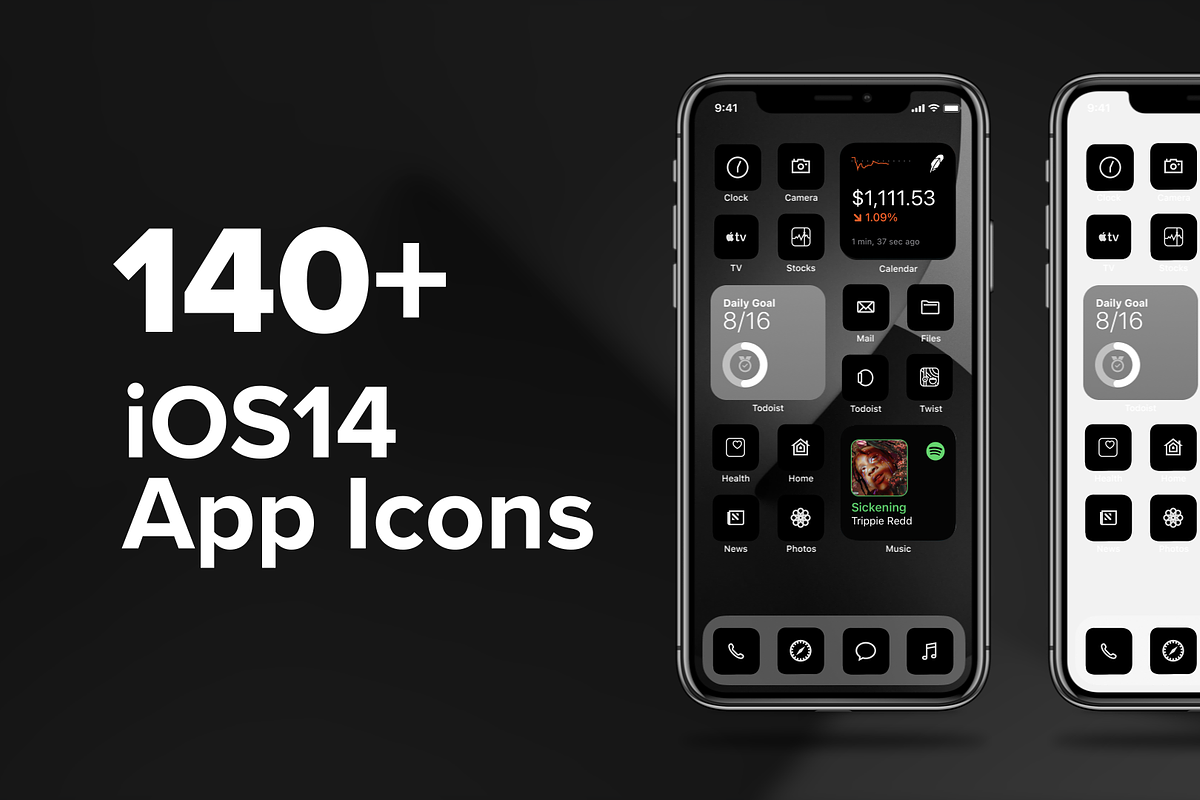 Minimal iOS 14 Icons Pack, an Icon by TritonDesign (Photo 1 of 5)