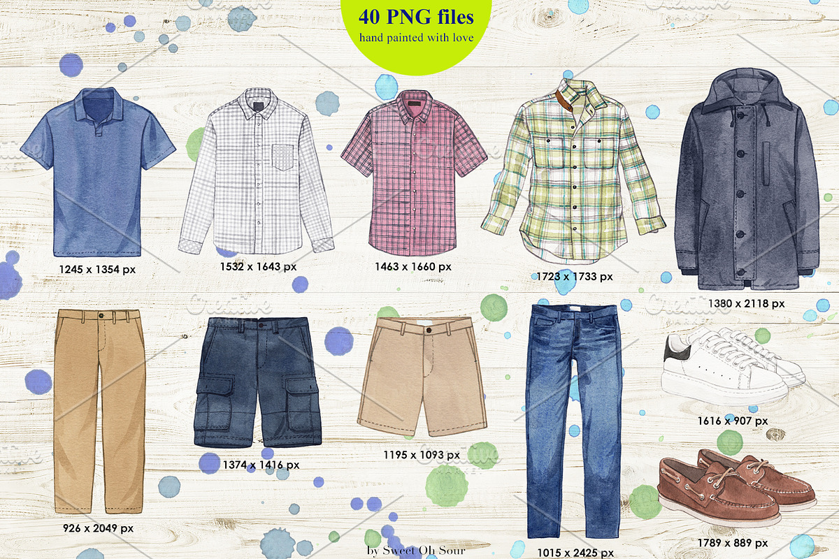 Trendy Fashion Items in Watercolor, an Illustration by Sweet Oh Sour (Photo 5 of 6)