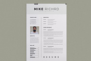Clean Resume/CV | Word & InDesign, a Resume Template by HiveArts (Thumbnail 3 of 4)