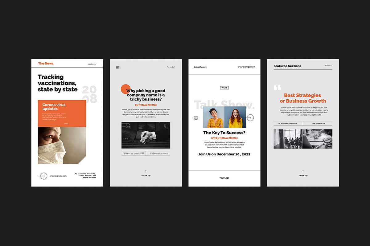 Newsroom Social Media Pack, a Social Media Template by Vynetta (Photo 10 of 11)