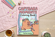 Capybara Moments Coloring Printable, an Object Graphic by Image for Sale (Thumbnail 1 of 3)